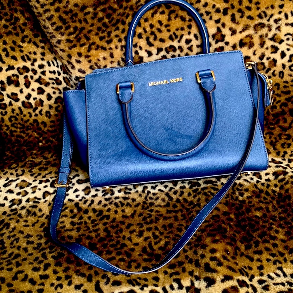 Michael Kors Navy Blue Handbag